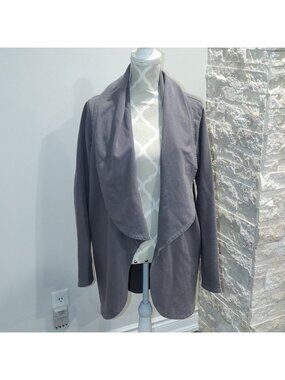 Mono B grey open cardigan with pockets